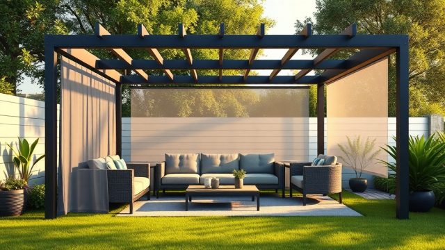 Sunjoy Ledge 10×10 Pergola İçin Yeni Aksesuar Fikirleri